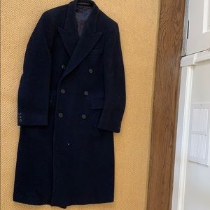 Vintage Authentic Yves Saint Laurent Navy Pea Coat